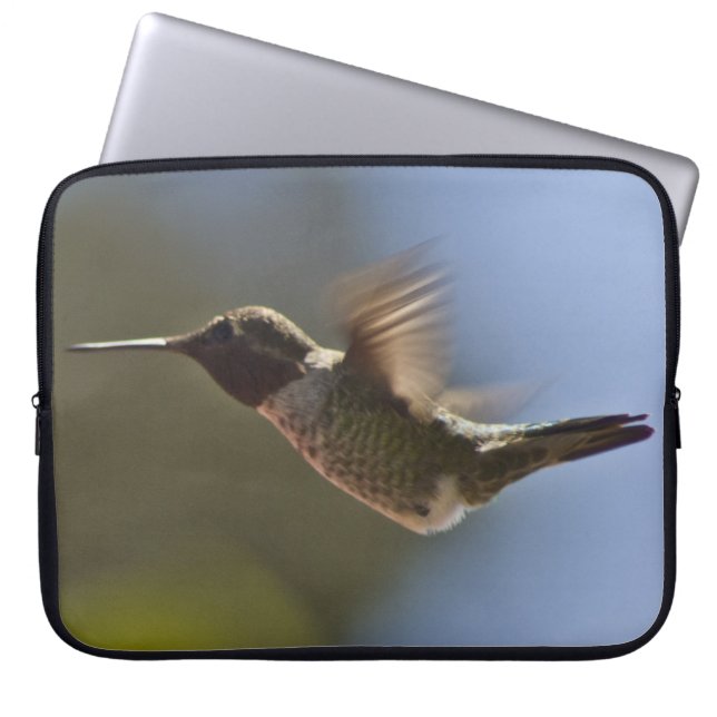 Hummingbird in Flight Laptop Sleeve (Front)
