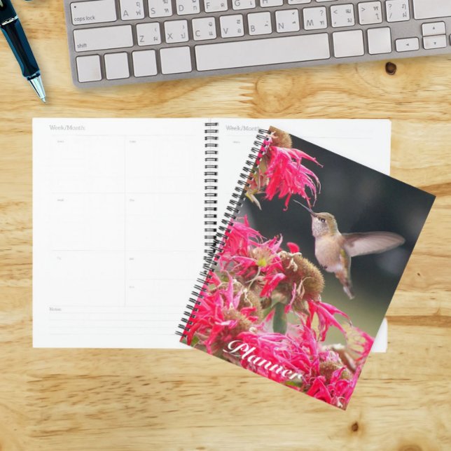 Hummingbird in Flight Photo Calendar | Planner (In Situ)