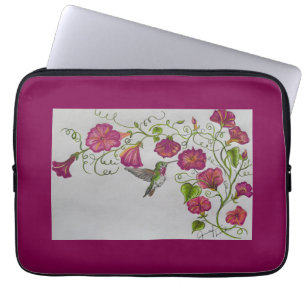 Hummingbird in Pink Laptop Sleeve