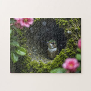 Hummingbird in the nest jigsaw puzzle