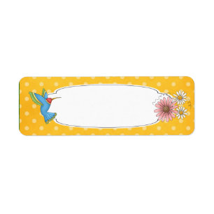 Hummingbird Label Return Address Label