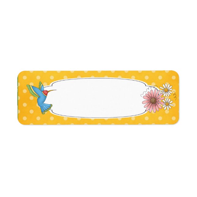 Hummingbird Label Return Address Label (Front)