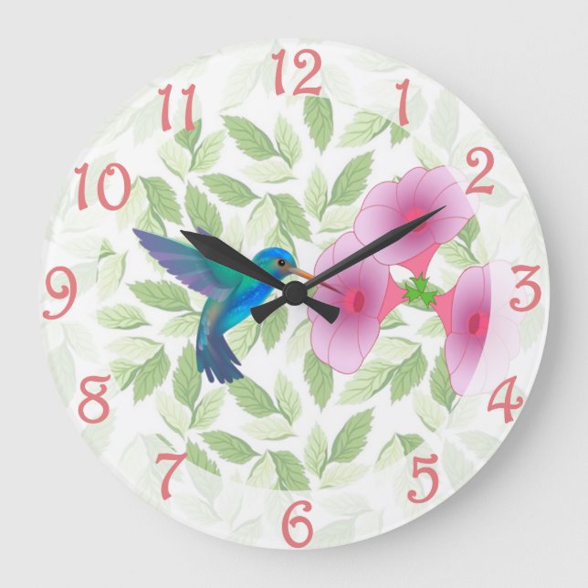 Hummingbird   large clock (Front)