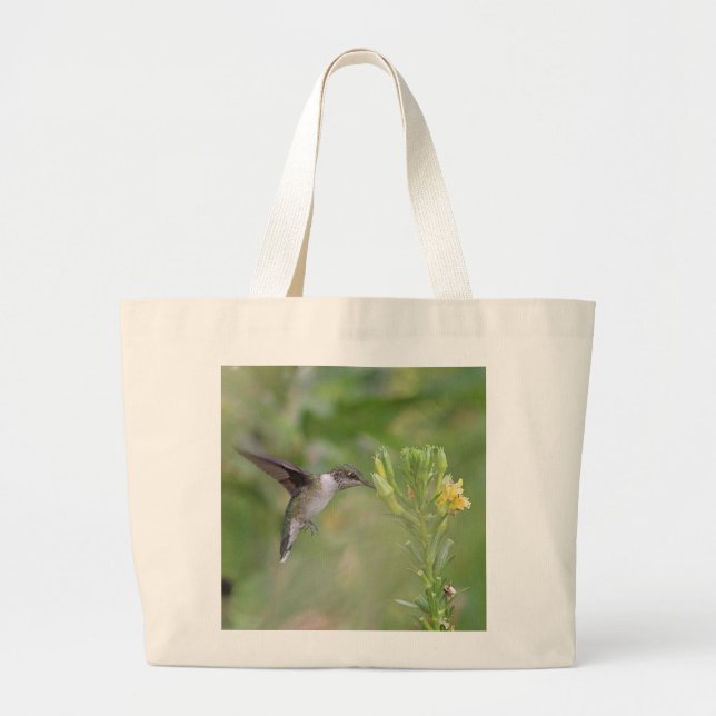 Hummingbird Large Tote Bag (Front)