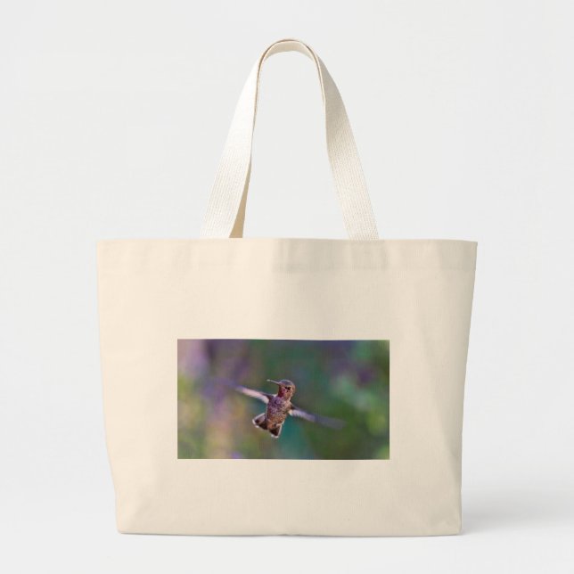 Hummingbird Large Tote Bag (Front)
