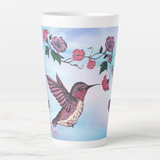 Hummingbird Latte Mug (Front)