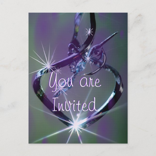 Hummingbird lav & teal Postcard - any occasion (Front)