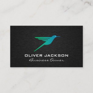 Hummingbird Logo Background Business Card
