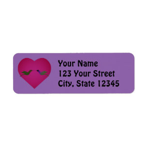 Hummingbird Love Return Address Label
