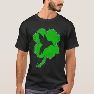 Hummingbird Lover Irish Shamrock Hummingbird St Pa T-Shirt