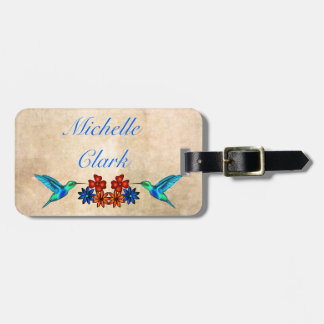 Hummingbird Luggage Tag