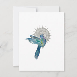 Hummingbird Mandala Card