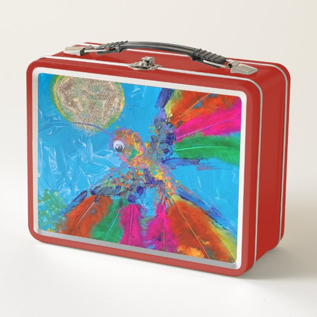Hummingbird Metal Lunch Box (Front)