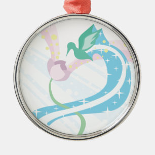 Hummingbird Metal Tree Decoration
