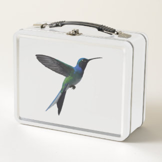 Hummingbird Minimalist Metal Lunch Box