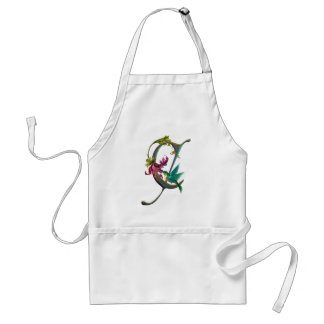 Hummingbird Monogram C Standard Apron