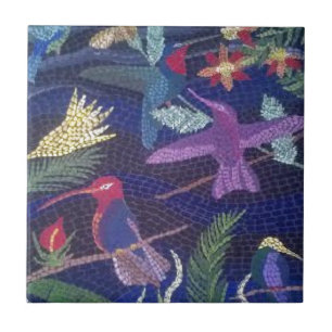 Hummingbird Mosaic original art Tile