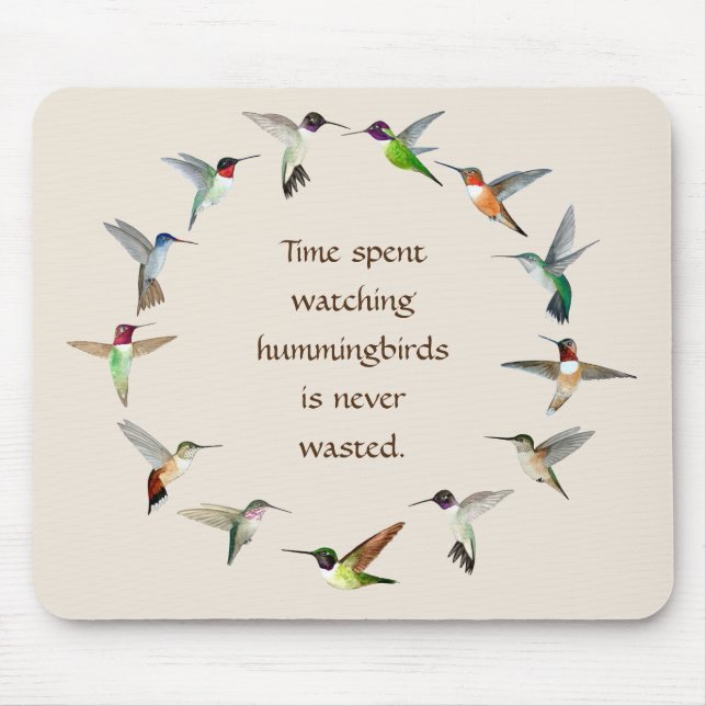 Hummingbird  mouse pad (Front)