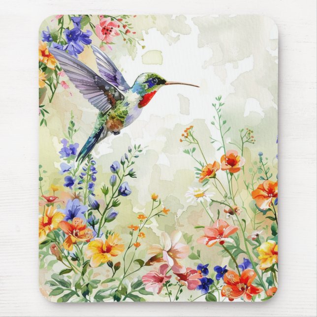 Hummingbird Mouse Pad (Front)