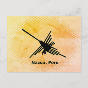 Hummingbird Nazca Geoglyph, Peru Postcard