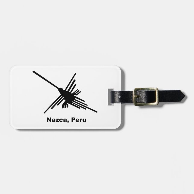 Hummingbird Nazca, Peru Luggage Tag (Front Horizontal)