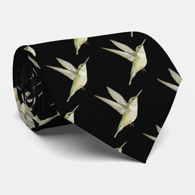 Hummingbird Neck Tie (Rolled)