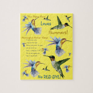 Hummingbird Nectar Recipe Puzzle