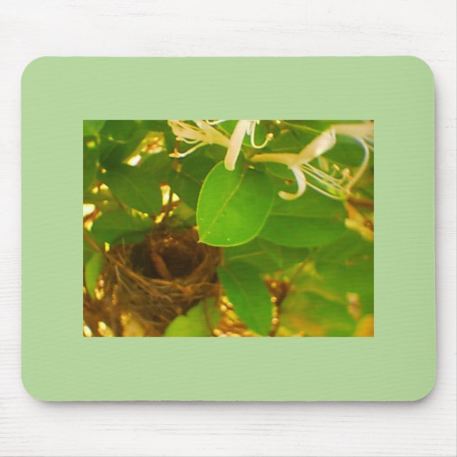 Hummingbird  Nest Honeysuckles Mouse Pad (Front)