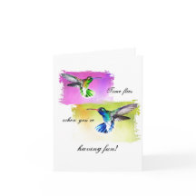 Hummingbird Note Card