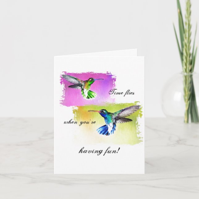 Hummingbird Note Card (Front)