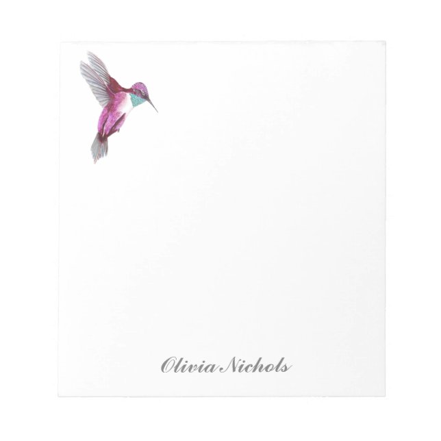 Hummingbird Notepad (Front)