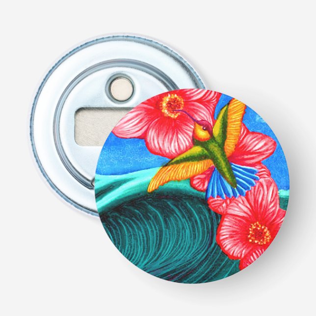 Hummingbird Ocean Bottle Opener (Front)