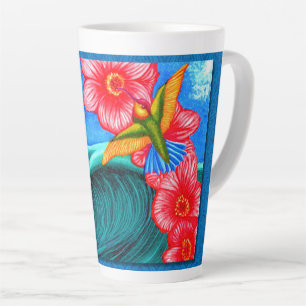 Hummingbird Ocean Latte Mug