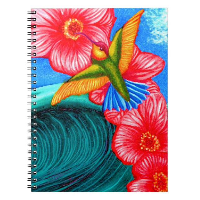 Hummingbird Ocean  Notebook (Front)