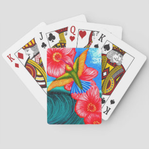 Hummingbird Ocean  Playing Cards
