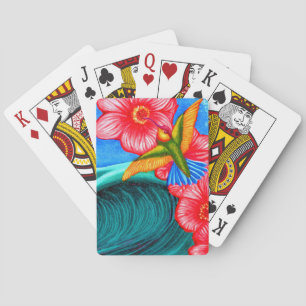 Hummingbird Ocean Playing Cards
