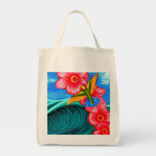 Hummingbird Ocean  Tote Bag