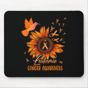 Hummingbird Orange Sunflower Leukaemia Blood Cance Mouse Pad