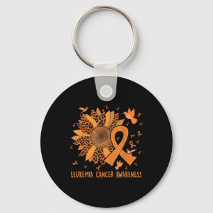 Hummingbird Orange Sunflower Leukaemia Cancer Awar Key Ring