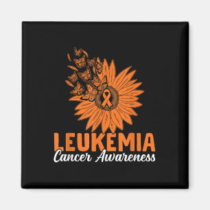 Hummingbird Orange Sunflower Leukaemia Cancer Awar Magnet