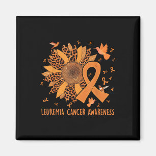 Hummingbird Orange Sunflower Leukaemia Cancer Awar Magnet