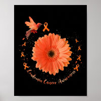 Hummingbird Orange Sunflower Leukaemia Cancer Awar
