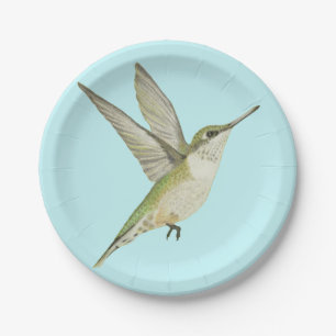 Hummingbird Paper Plate