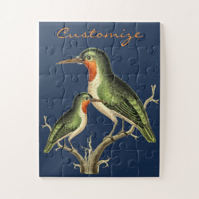 Hummingbird Perched Thunder_Cove Jigsaw Puzzle (Vertical)