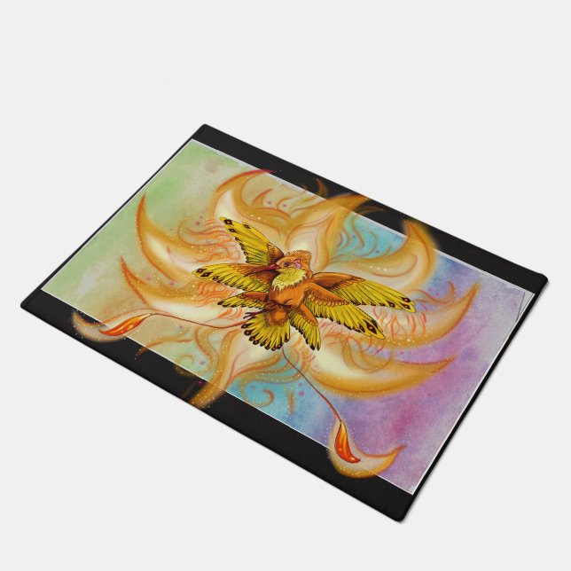 Hummingbird Pheonix Doormat (Angled)