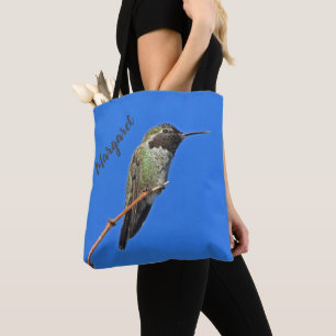 Hummingbird Photo Nature Lover Small Colourful Bir Tote Bag