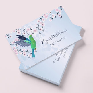 Hummingbird Pink Girly Shiny  Business Card