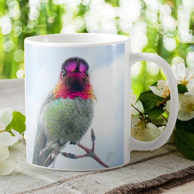 Hummingbird  - Pink Throated Anna's Hummingbird Coffee Mug (Creator Uploaded)