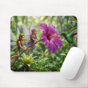 Hummingbird Pixie Helpers Mouse Pad