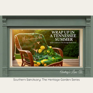 Hummingbird Pollinator Floral Fleece Blanket